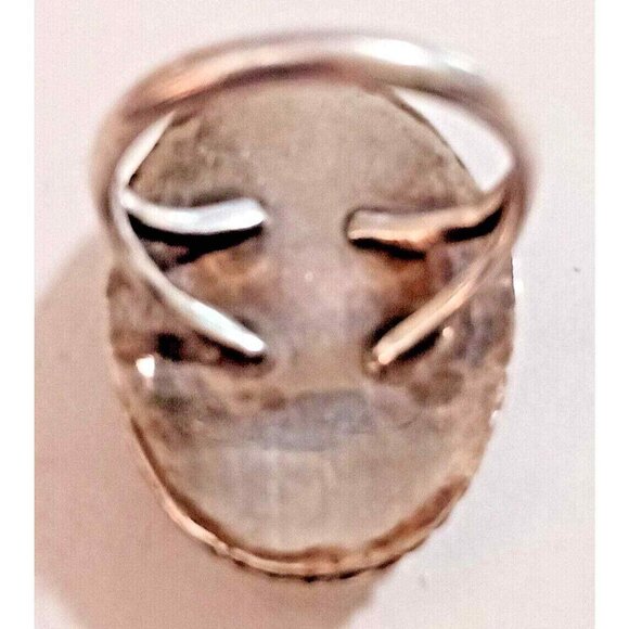 Native American Vintage Turquoise Sterling ring sz 4.75 (1015) - Picture 4 of 7